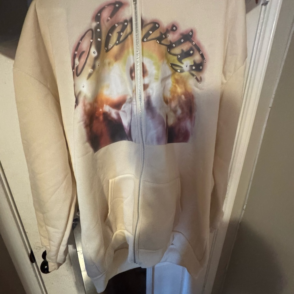 Cream Varsity Bomber Jacket for Stylish Comfort